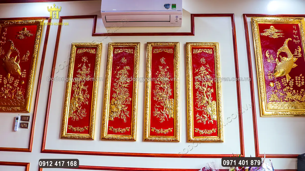 Từng họa tiết tr&ecirc;n tranh đều được chăm ch&uacute;t v&ocirc; c&ugrave;ng tỉ mỉ